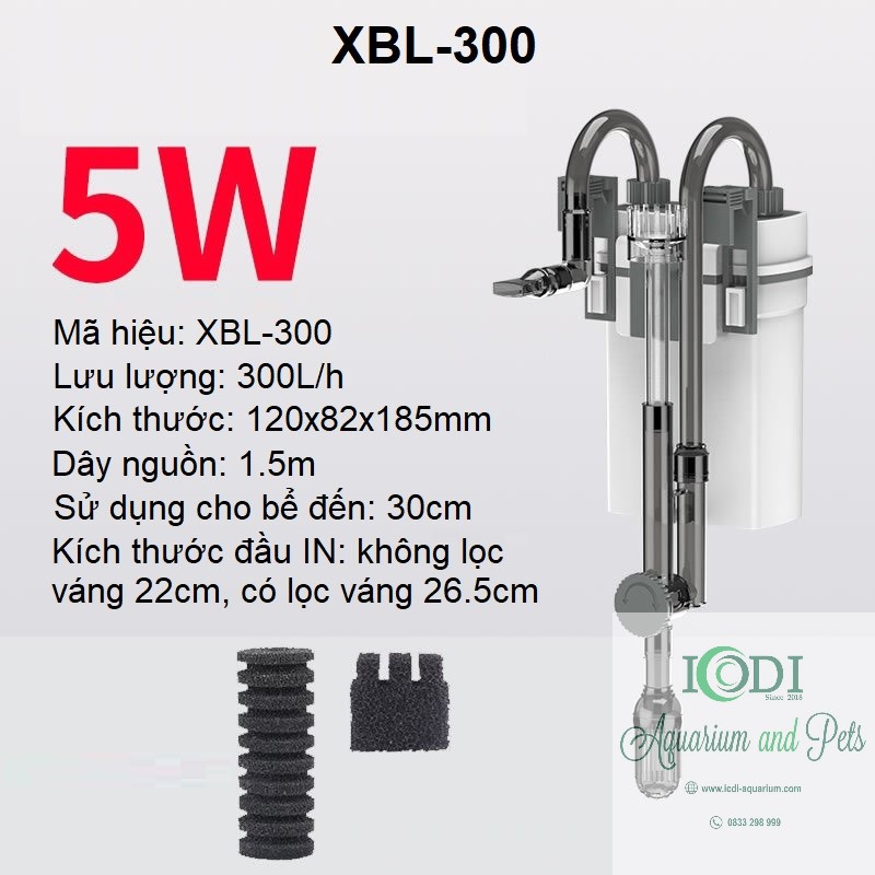 Máy lọc treo bể cá Xiaoli Sunsun XBL-300 XBL-400 XBL-500 XBL-600
