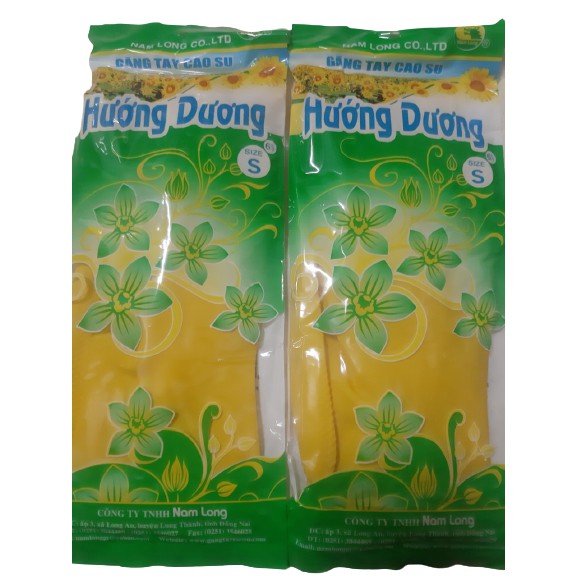 Combo 10 Đôi Găng tay, bao tay cao su rửa chén, thương hiệu hướng dương, Size nhỏ.