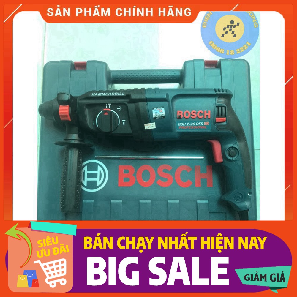 MÁY KHOAN ĐỤC BÊ TÔNG 2-26 - HÀNG CÔNG TY ĐỨC CÓ TEM CHÍNH HÃNG - Dây 4m [CAM KẾT CHÍNH HÃNG]