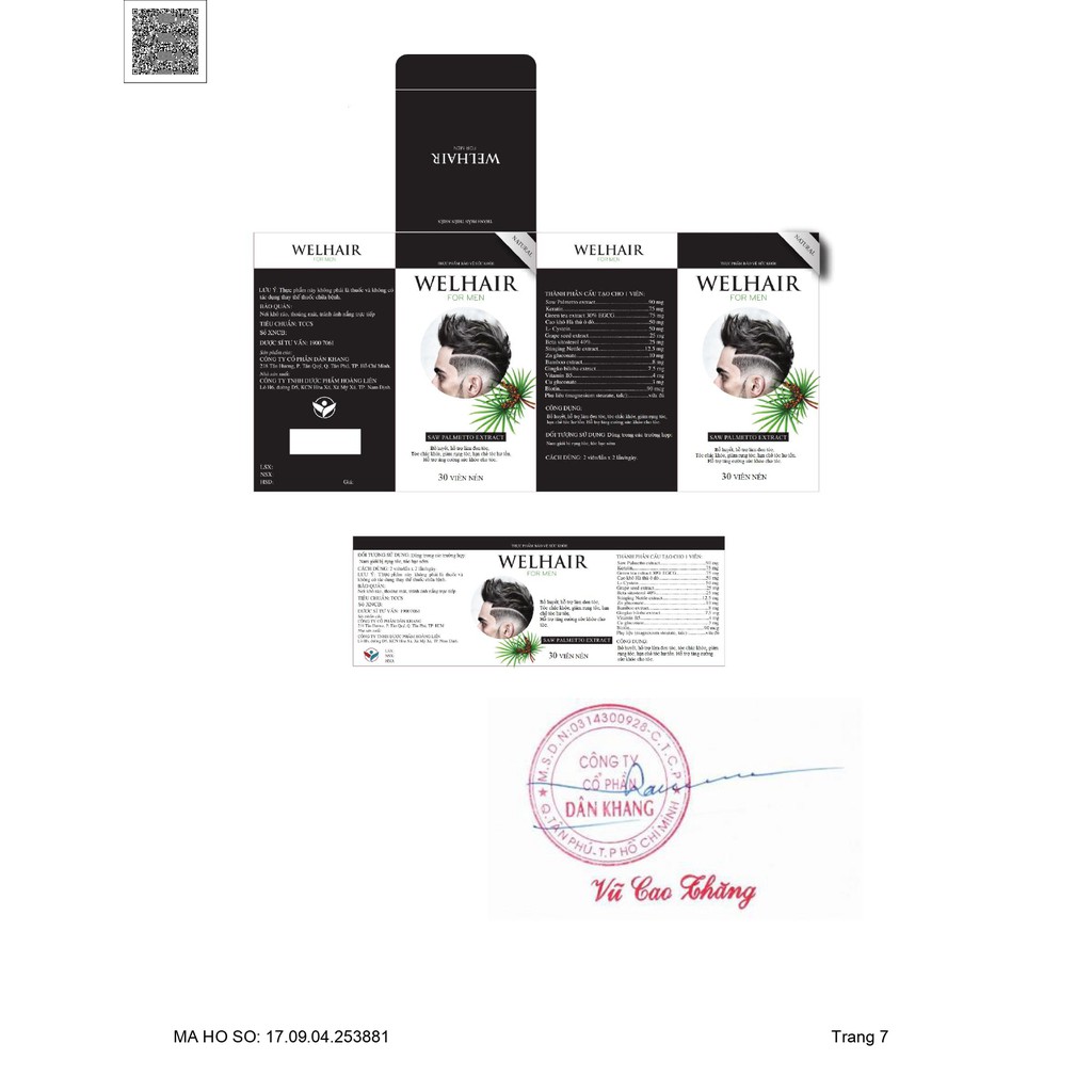 TPCN Kích Thích Mọc Tóc Cho Nam Welhair For Men Hủ 30 viên | BigBuy360 - bigbuy360.vn