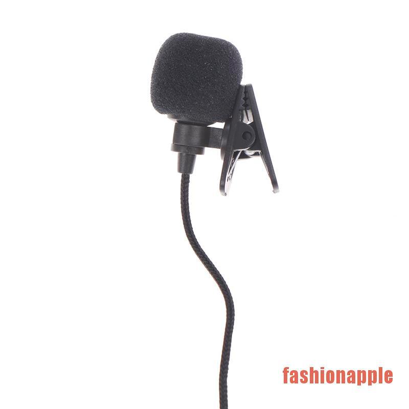 JFF Mini Mic Microphone Case for SmartPhone Recording PC Clip-on Lapel Microphone JFF