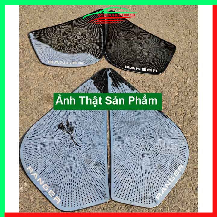 Bộ ốp màng loa Ranger 2017-2021 chuẩn theo xe vân Titan chống xước trang trí nội thất ô tô