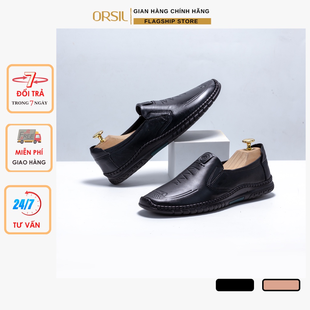 Giày lười nam da bò ORSIL siêu bền mã DL03