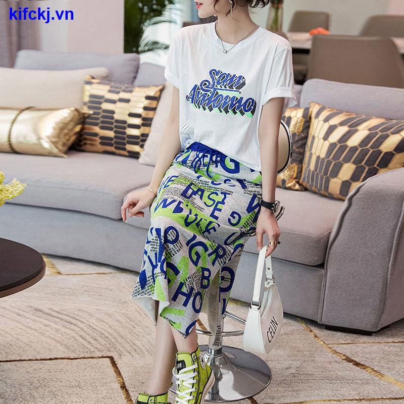 Set áo thun tay ngắn dáng rộng in hình thời trang mùa hè mới 2021 | BigBuy360 - bigbuy360.vn