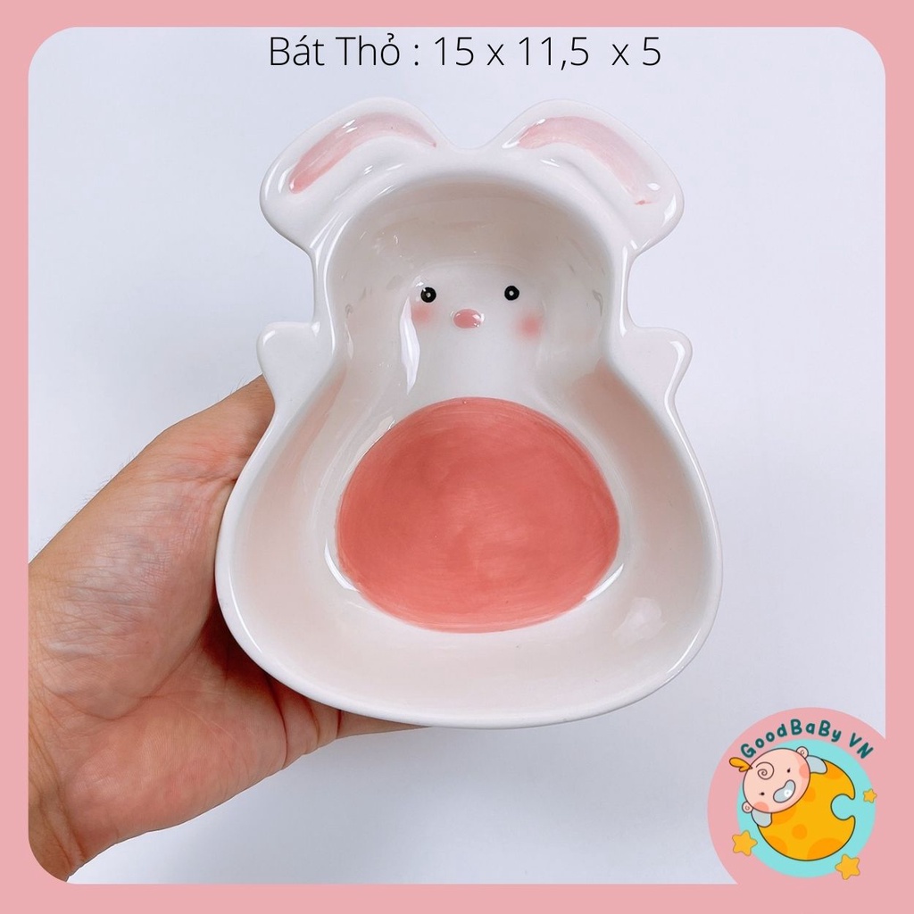 Bát Ăn Dặm Bát Gốm Sứ Cao Cấp Hình Thú,Hoa Quả Cho Bé GoodBabyvn