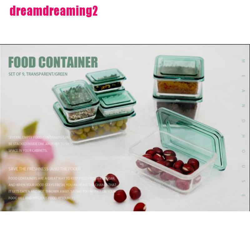 Bộ 9 Mô Hình Hộp Đựng Thức Ăn Tỉ Lệ 1: 1 Trang Trí Nhà Búp Bê