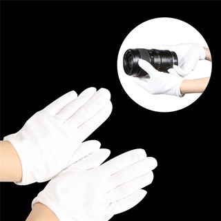 Găng Tay Cotton Màu Trắng Trơn Không Để Lại Dấu Vân Tay Dùng Làm Đạo Cụ Chụp Ảnh