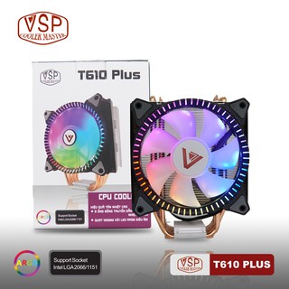 Quạt Tản Nhiệt CPU VSP Cooler T610 PLUS LED ARGB Sync