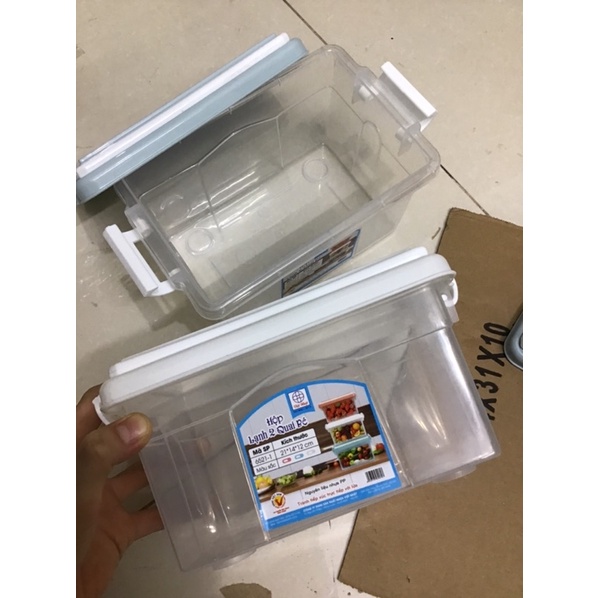 Hộp lạnh 2 quai Việt Nhật, hộp đựng thực phẩm 21cm x14cm x12cm