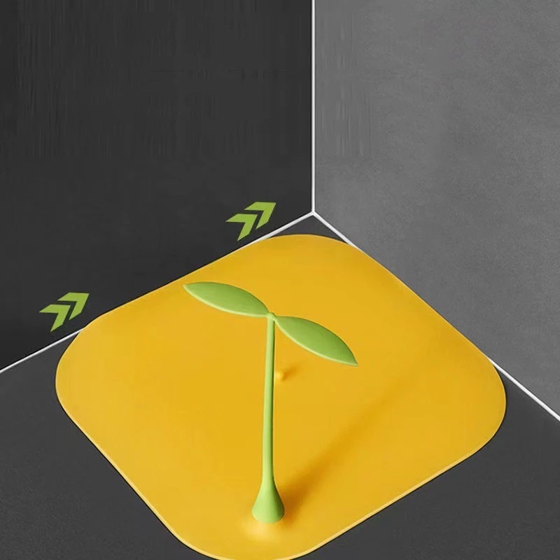 Nắp đậy cống thoát nước khử mùi bằng silicon hình chồi cây dễ thương