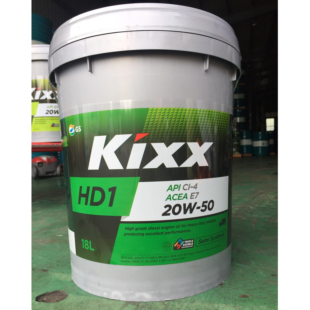 Dầu Nhờn Động Cơ Kixx HD1 CI-4 20W/50 – 18L Diesel Bán Tổng Hợp