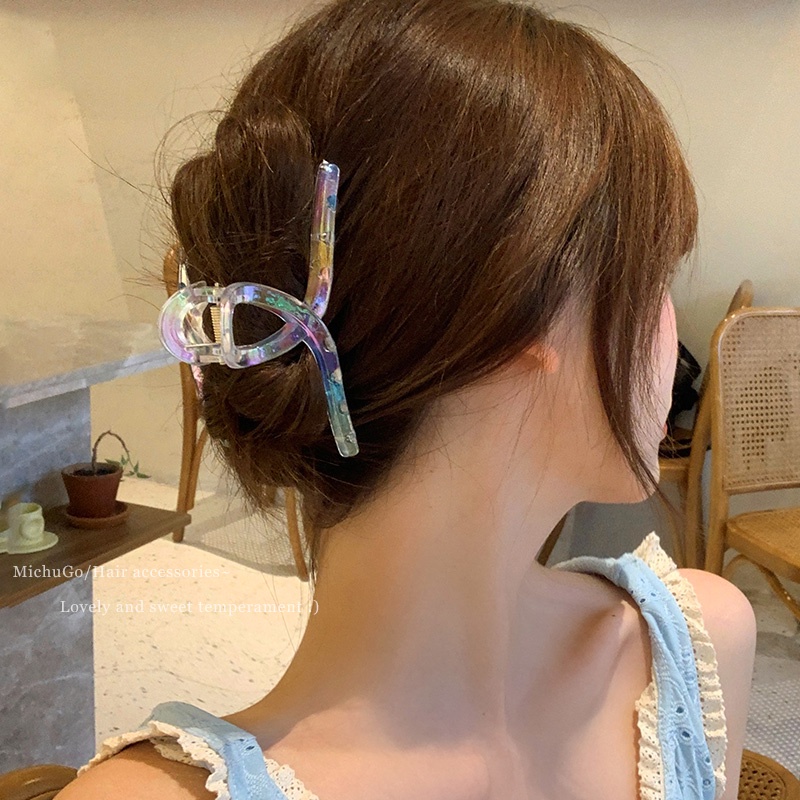 Kẹp Tóc Trong Suốt Đơn Giản Dễ Thương Phong Cách Hàn Quốc