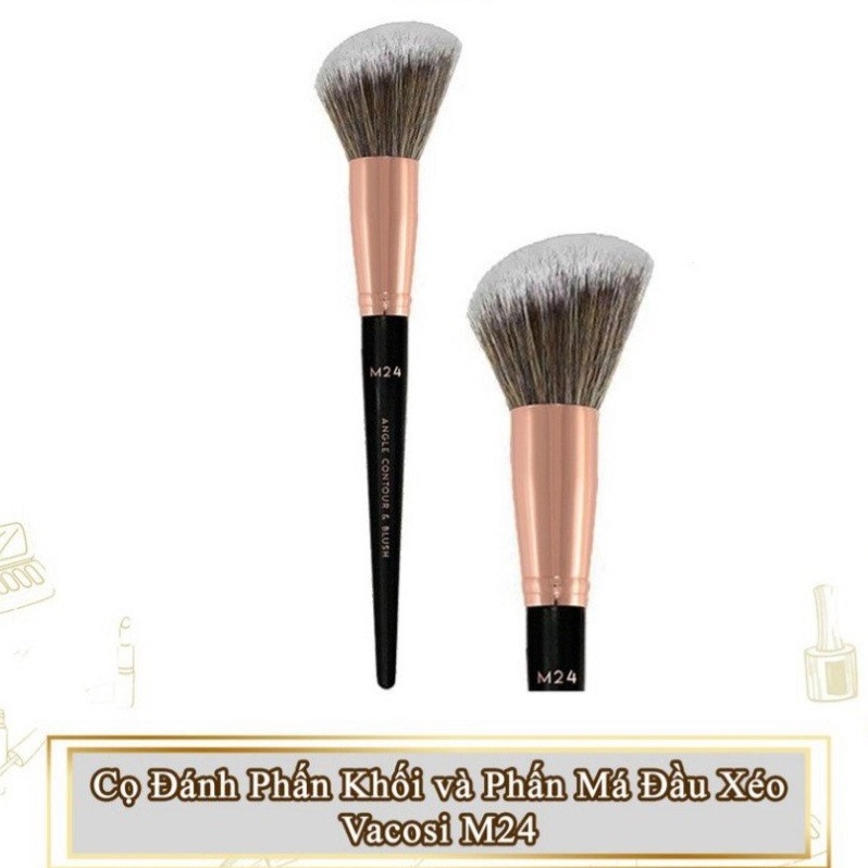 Cọ Má Đầu Xéo Vacosi Angle Contour &amp; Blush Brush M24