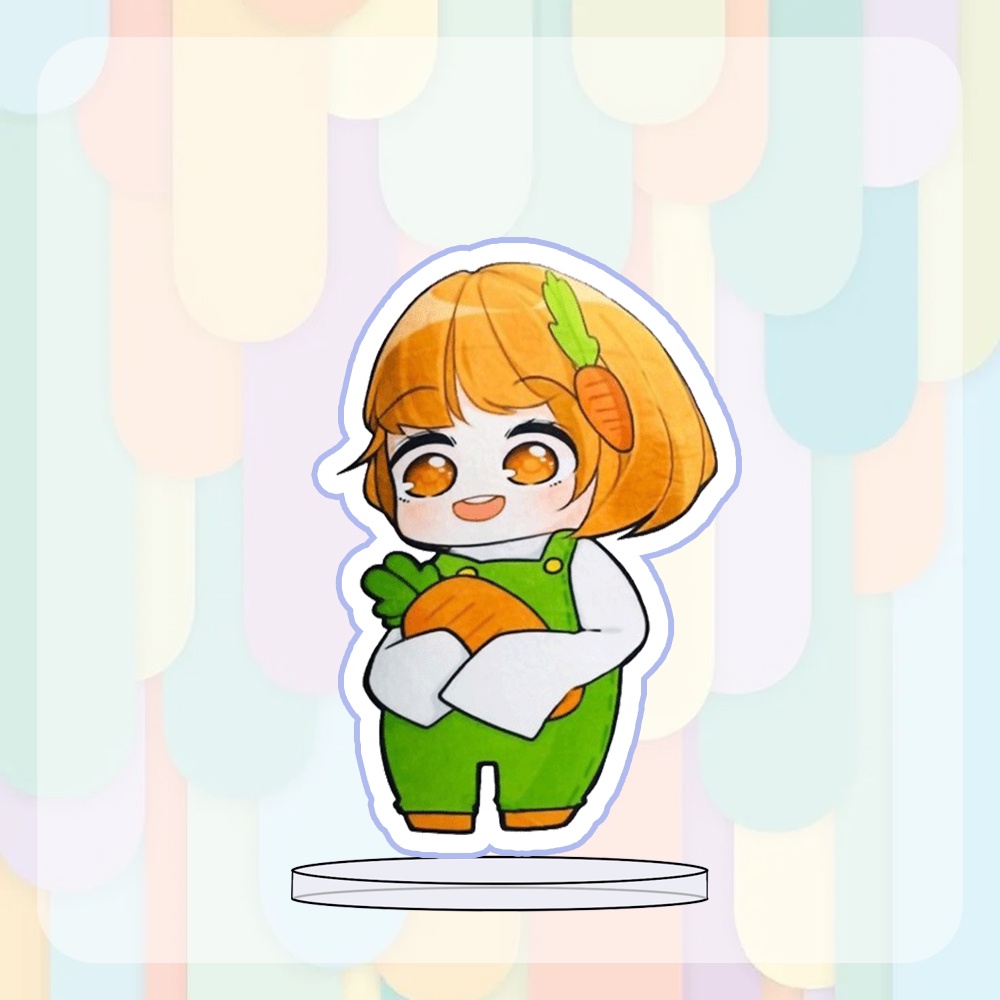 Mô hình Standee MINI in hình HERO TEAM Simmy Phong cận Siro Mr Vịt Sammy Đào Timmy Kairon Timy Kamui mica trưng bày