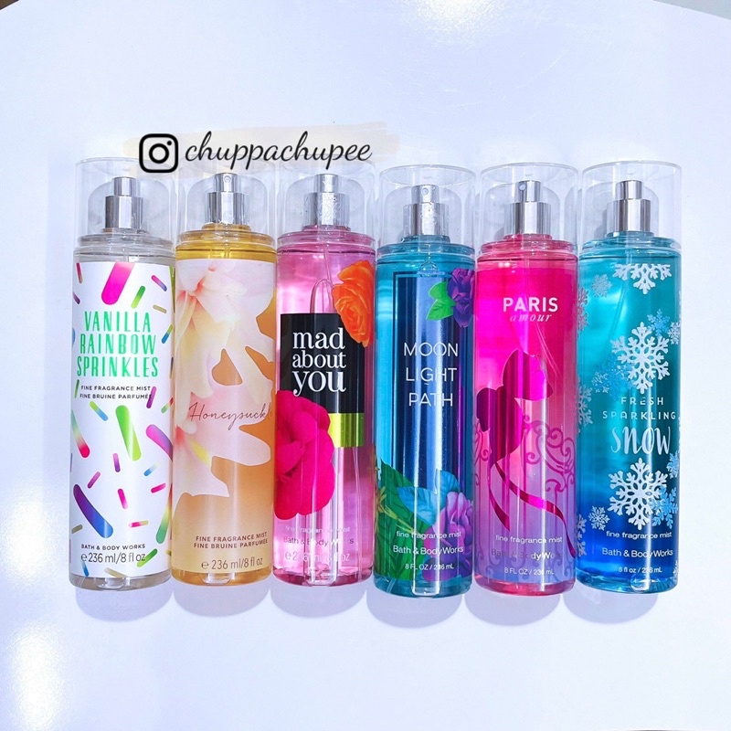 Xịt thơm BODY MIST BATH & BODY WORKS 236ml (Hàng Thái Lan tặng kèm túi giấy) | BigBuy360 - bigbuy360.vn