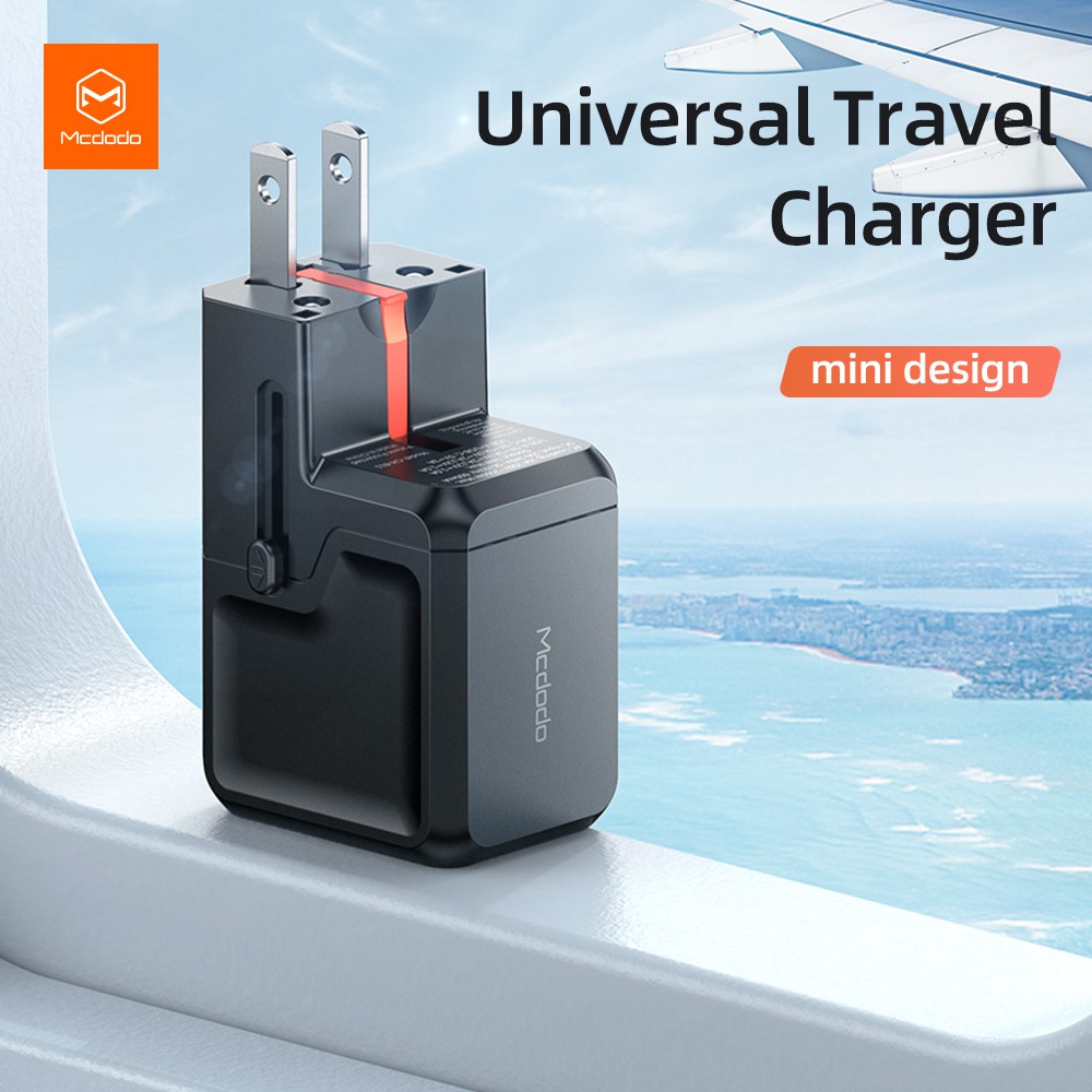 Mcdodo Ch-8110 PD + QC 18W Travel Charger USB C International Plug Socket