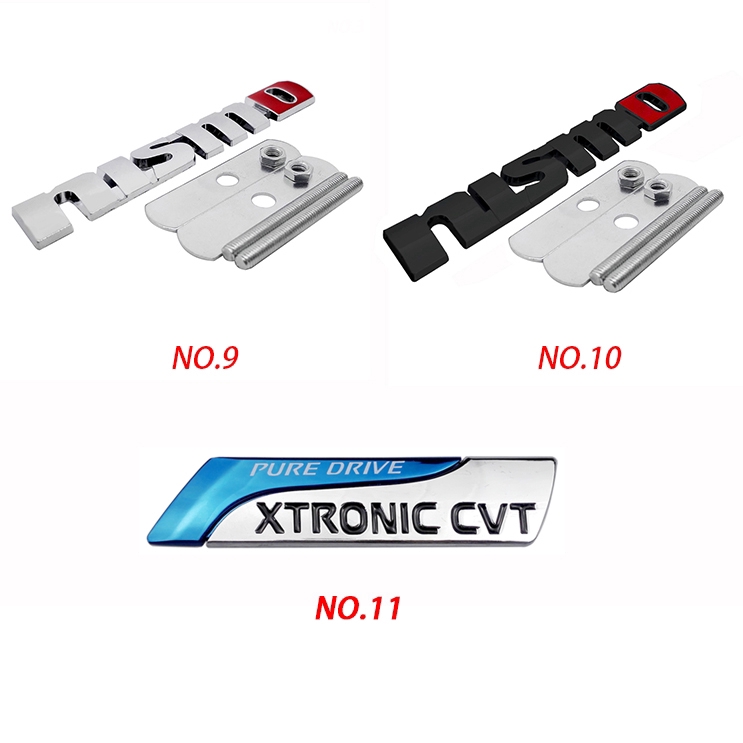 Miếng dán trang trí xe hơi kim loại kiểu chữ nổi cho NISSAN GTR 2.5 4X4-I