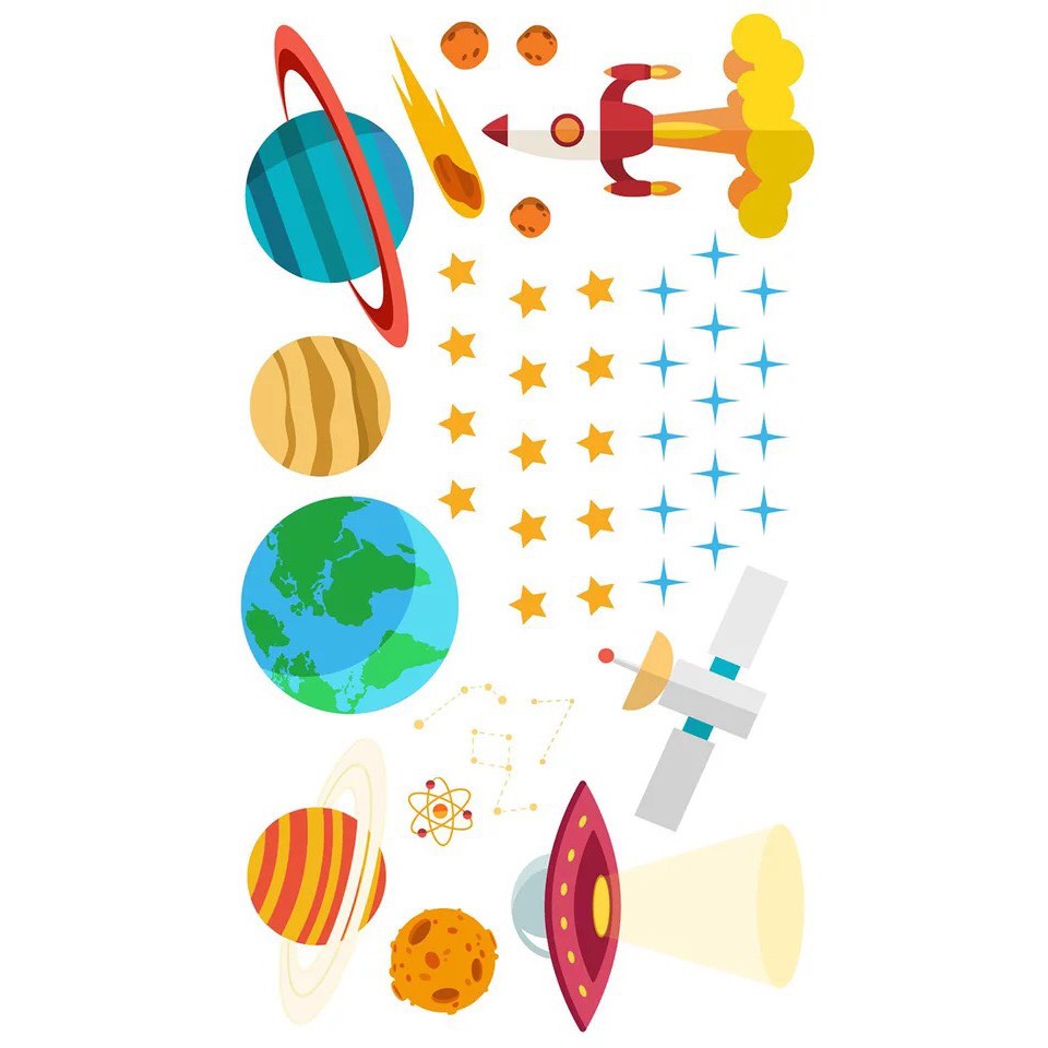 Decal trang trí tường Hành Tinh Xanh