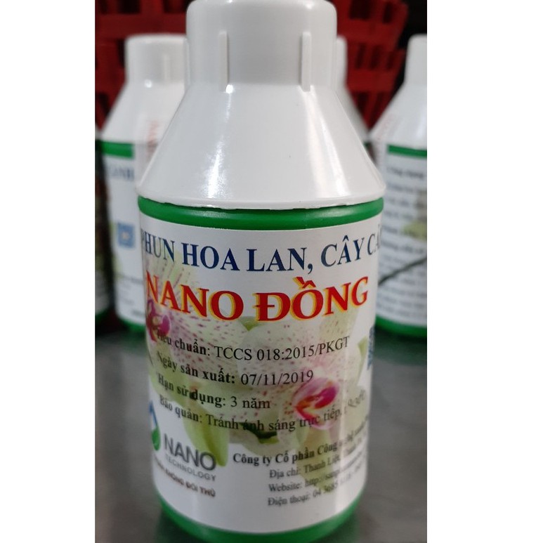 Dung dịch Nano đồng phun xịt cho hoa lan cây cảnh chai 100ml