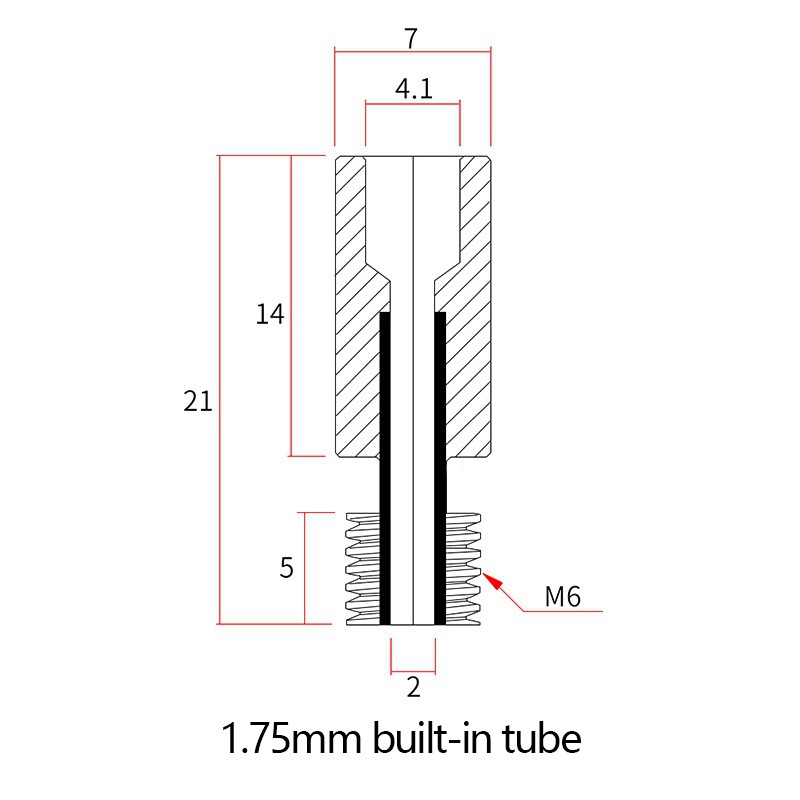 10 Ống Nhiệt 1.75mm Cho Máy In 3d E3D V6 | BigBuy360 - bigbuy360.vn