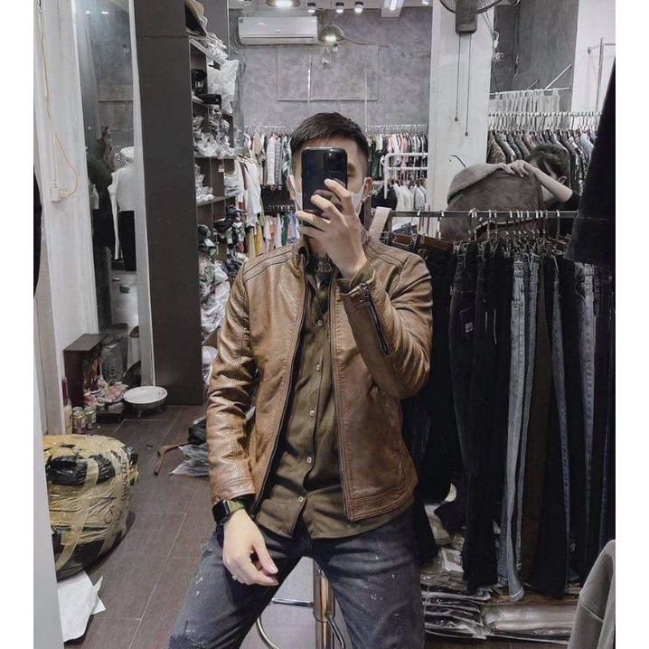 Áo khoác da , áo da nam cao cấp 2021