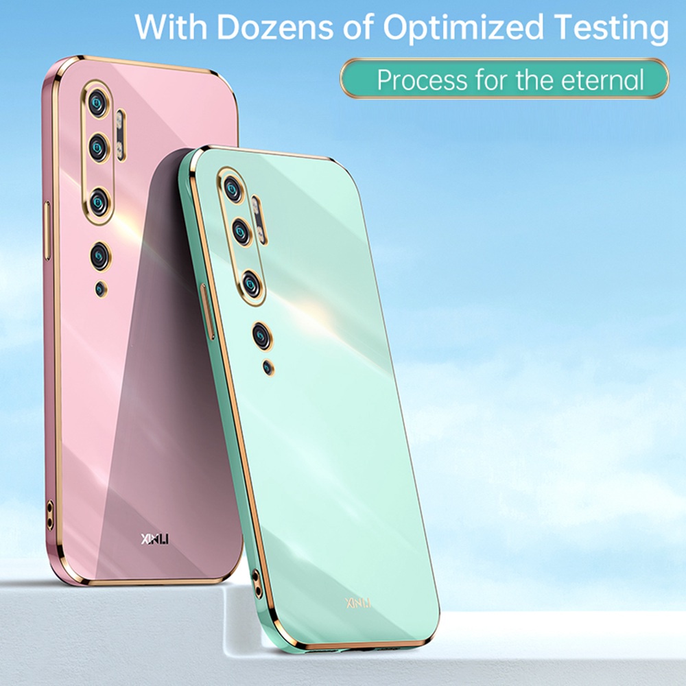 Ốp Điện Thoại TPU Silicone Mềm Mạ Vàng 6D Sang Trọng Cho Xiaomi Mi Note 10 Pro / Note10 Xiaomi Mi CC9 Pro