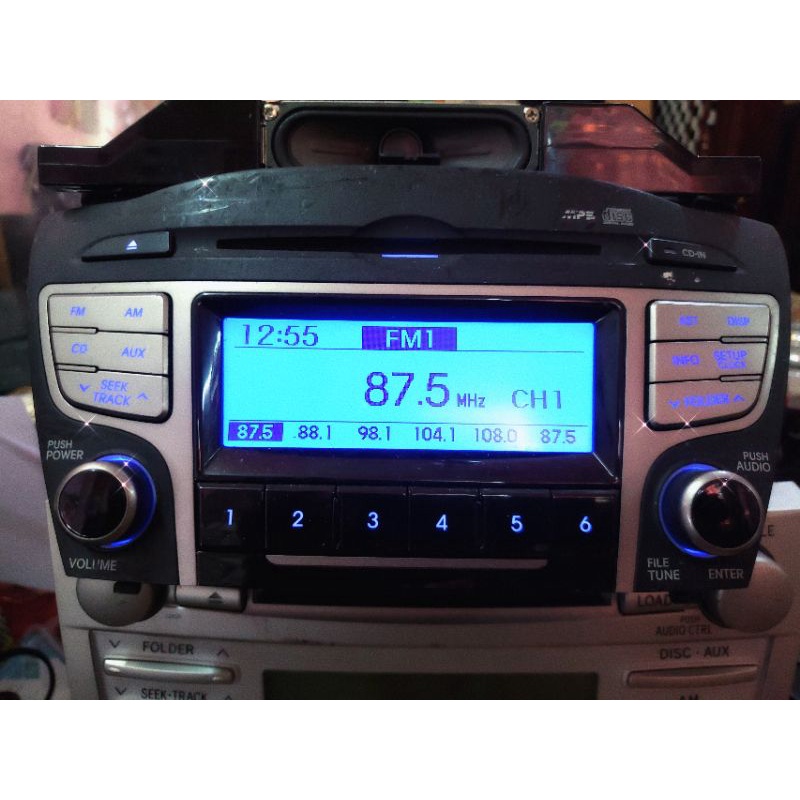 Đầu cd & radio AUX cho xe ô tô Huyndai Tucson 2004 2005