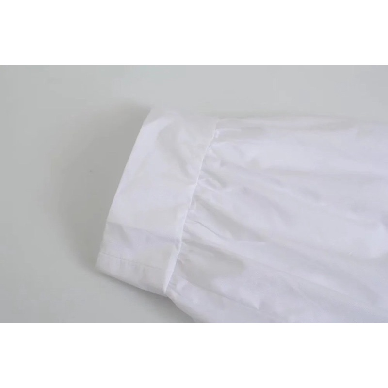 Áo blouse phối màu denim tqxk