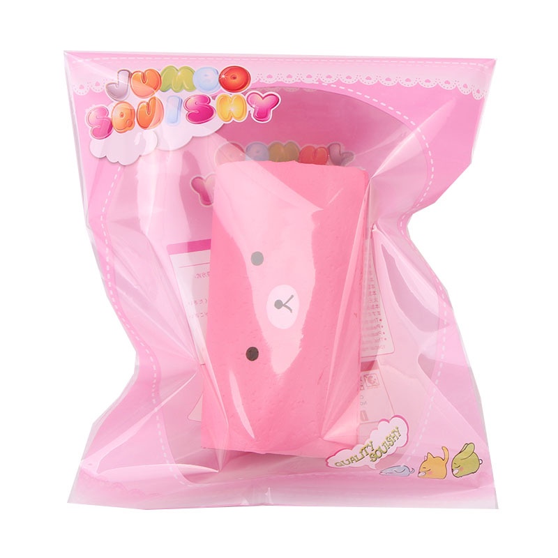 Squishy Lớn JUMBO Hình bánh gấu trúc kem cuộn Đồ Chơi Xốp Giảm Stress Hình mềm mịn dễ Thương đàn hồi Cho Bé