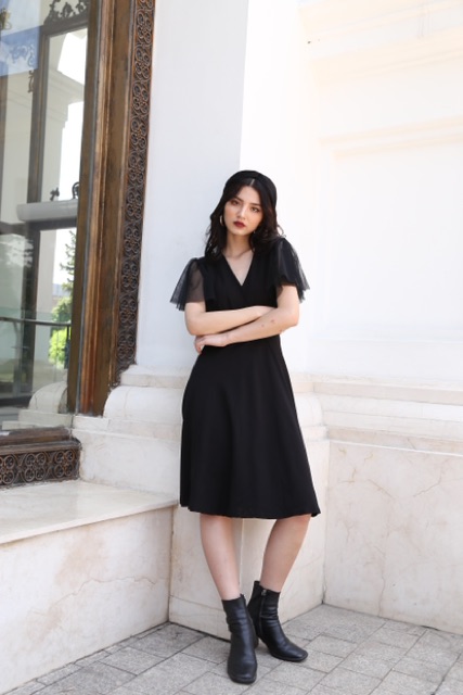 Đầm dự tiệc dạ hội đi chơi midnight muse  dress  thiết kế xẻ thêm một tà caocaobycaochen 2 màu đen trắng có bigsize
