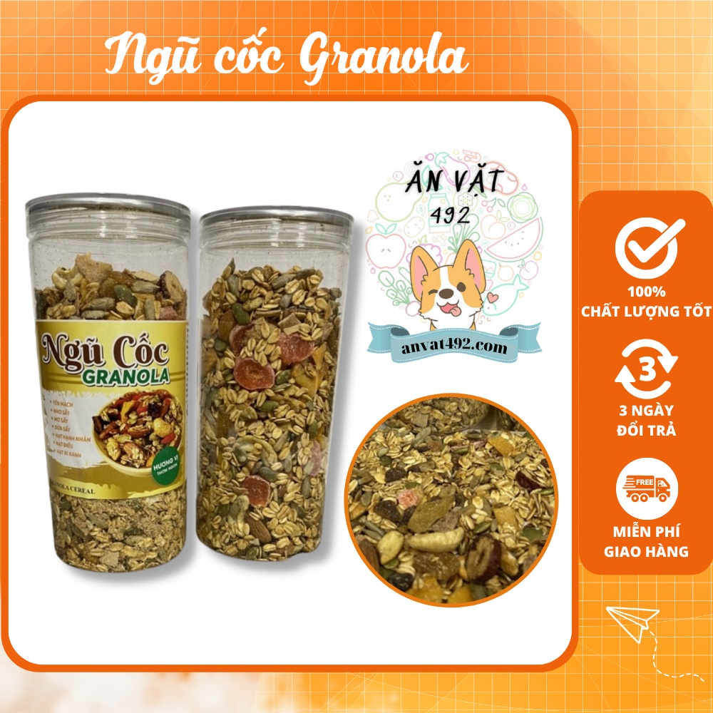 Ngũ Cốc Granola 7 Hạt 500g - Ăn Vặt 492