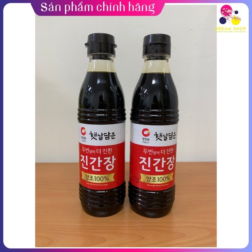 Xì dầu chấm Hàn Quốc chai to 500ml -dreamshop.vn