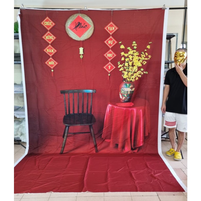 Phông nền decor Tết