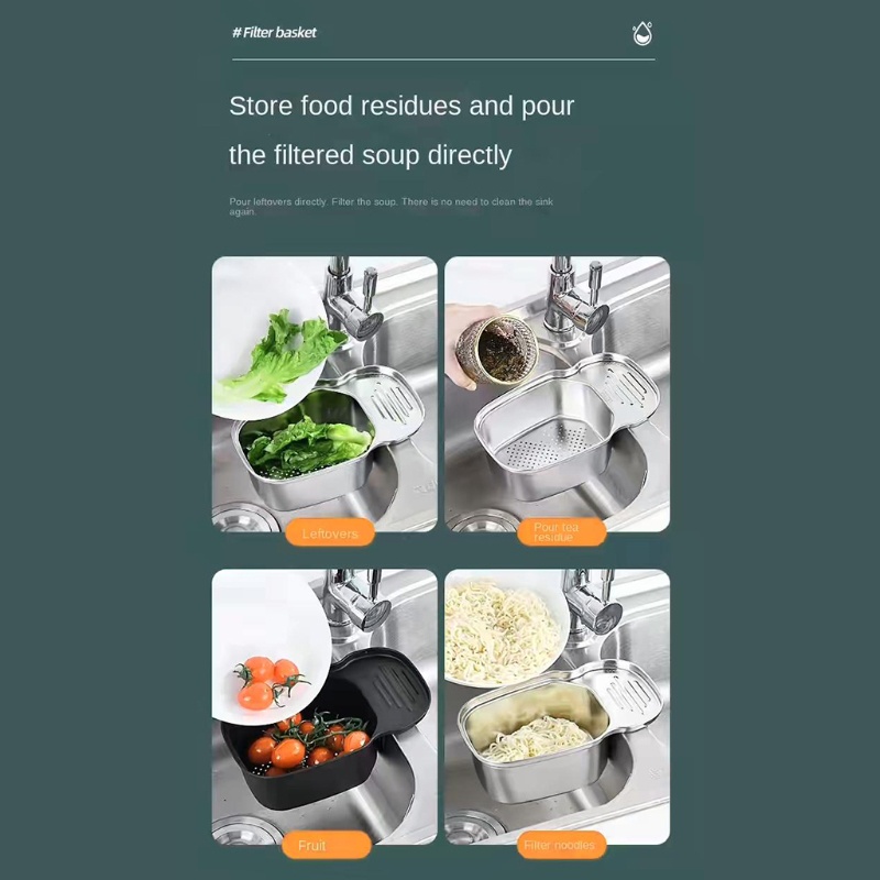 Rổ Lọc Rác Bồn Rửa Chén / Rau Củ Quả Tiện Dụng Cho Nhà Bếp