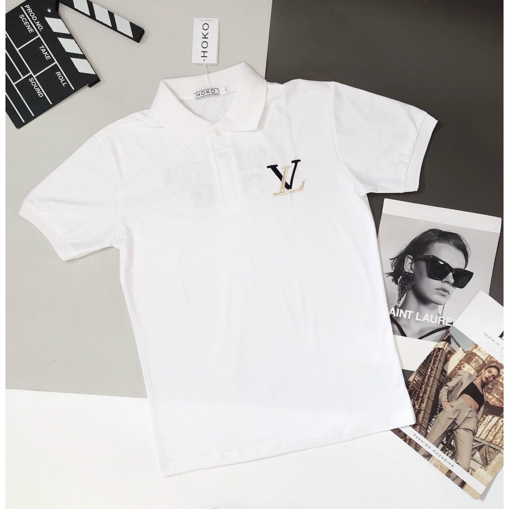 Áo thun polo nam thêu chữ LUIS FOREVER vải cotton cao cấp thiết kế sang trọng cực chất WEDO FASHION
