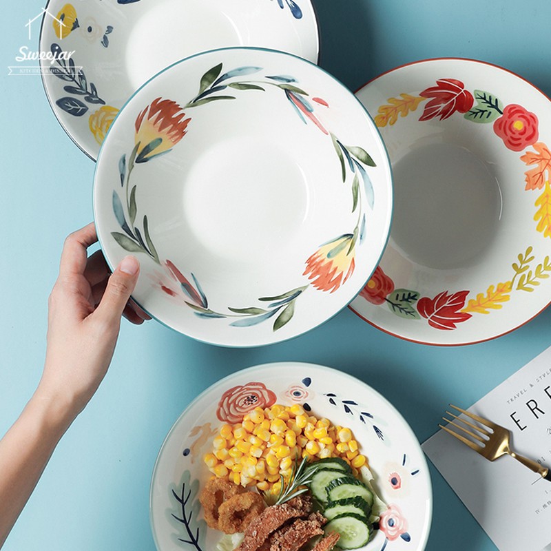 Bát đựng thức ăn Sweejar cỡ lớn phong cách nhật bản tiện dụng 8.5 inch