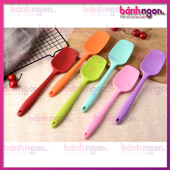 Phới Silicon Thìa/Spatula Phới Thìa Trộn Bột/Vét Bột/Múc Bột 28cm