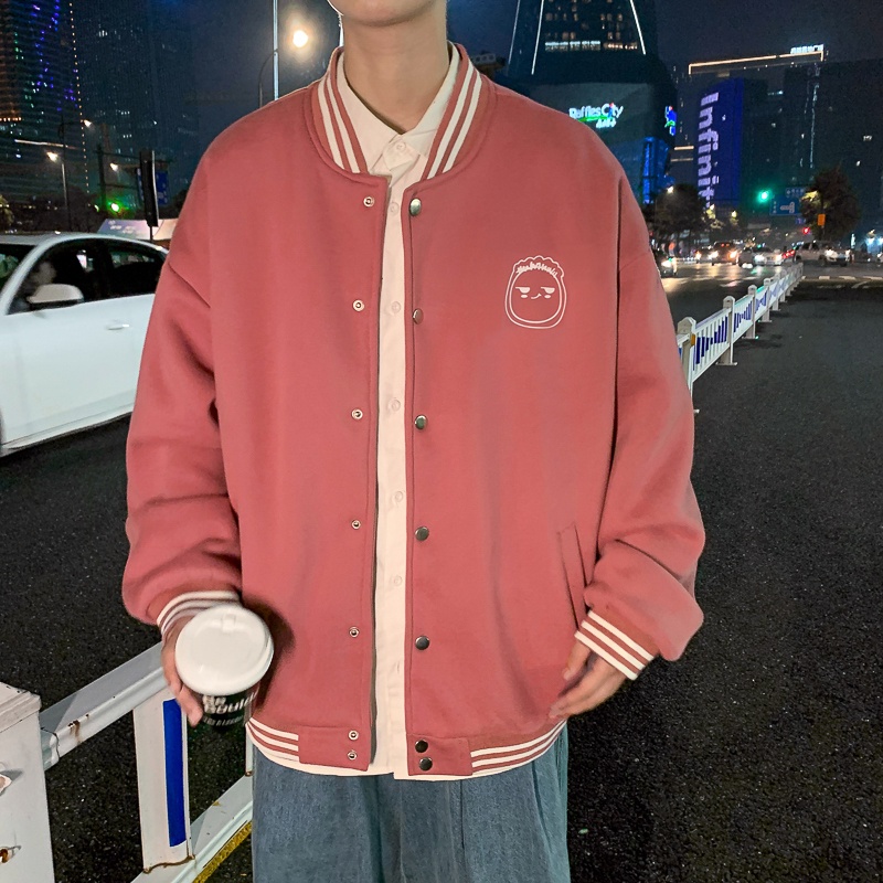 Áo Khoác Nỉ Bomber Cardigan Form Rộng Chất Nỉ Bông Dày Dặn Nam Nữ Unisex Thời Trang Hàn Quốc