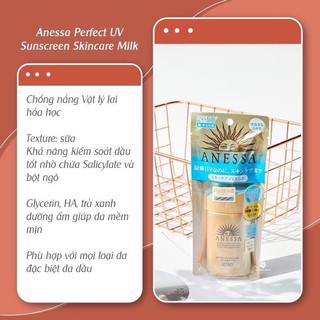 FREESHIP - Sữa chống nắng dưỡng da Anessa Perfect UV Sunscreen Skincare Milk 60ml _16152 𝖍