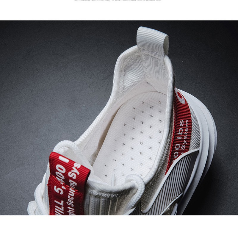 Giày Sneaker Nam thể thao màu trắng cổ cao cho học sinh phong cách Hàn Quốc TAKUTA mã OFD