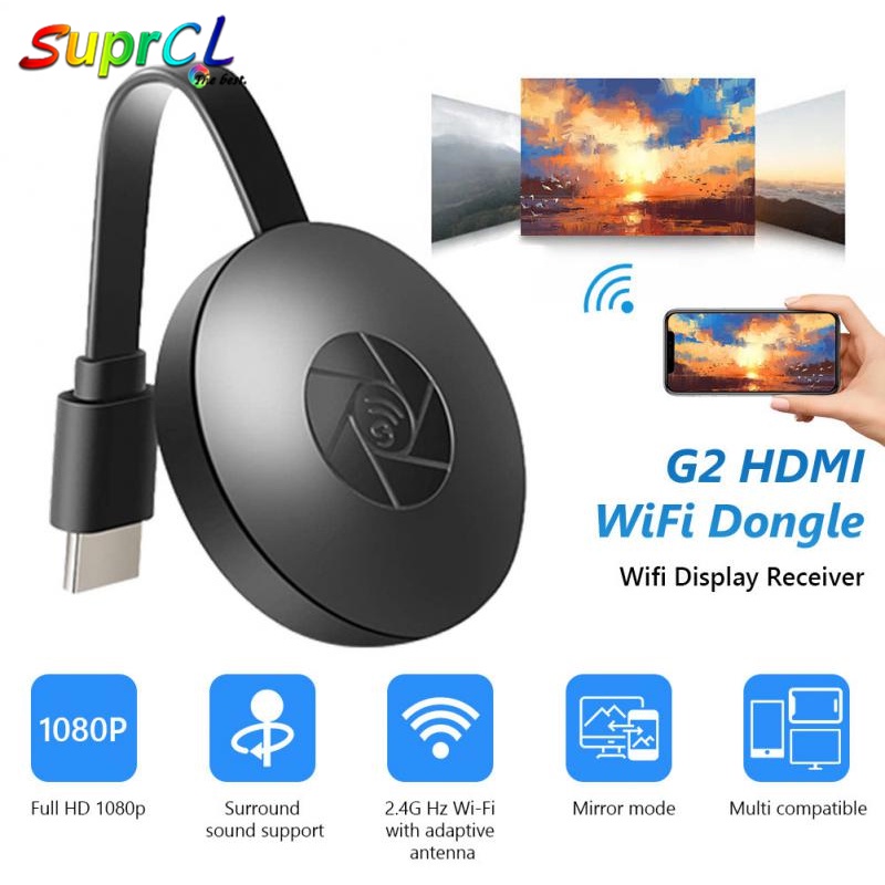 Thiết bị kết nối HDMI không dây G2 2.4G HD 1080P thích hợp cho Airplay Miracast và iOS