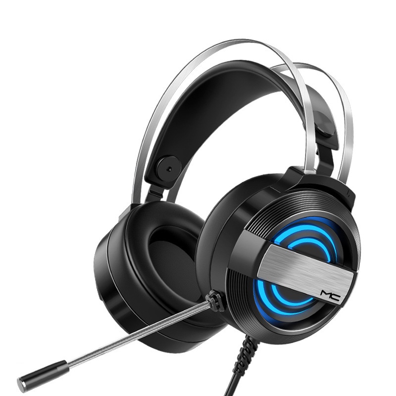 Tai nghe chụp tai máy tính chơi GAME MC Q9 có đèn LED đổi màu, có MIC đàm thoại headphone chơi game trên laptop, pc