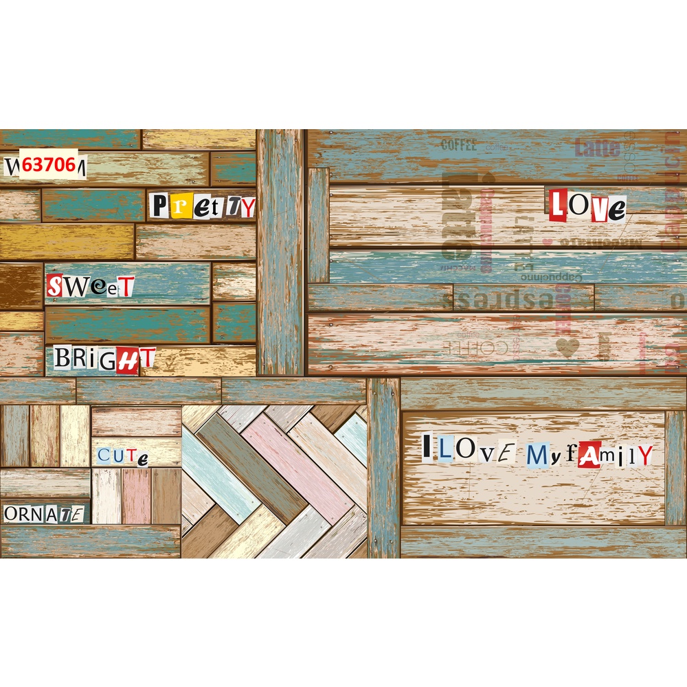 Tranh dán tường quán ăn Quán Cafe, Trà Sữa, Trang Trí Cửa Hàng