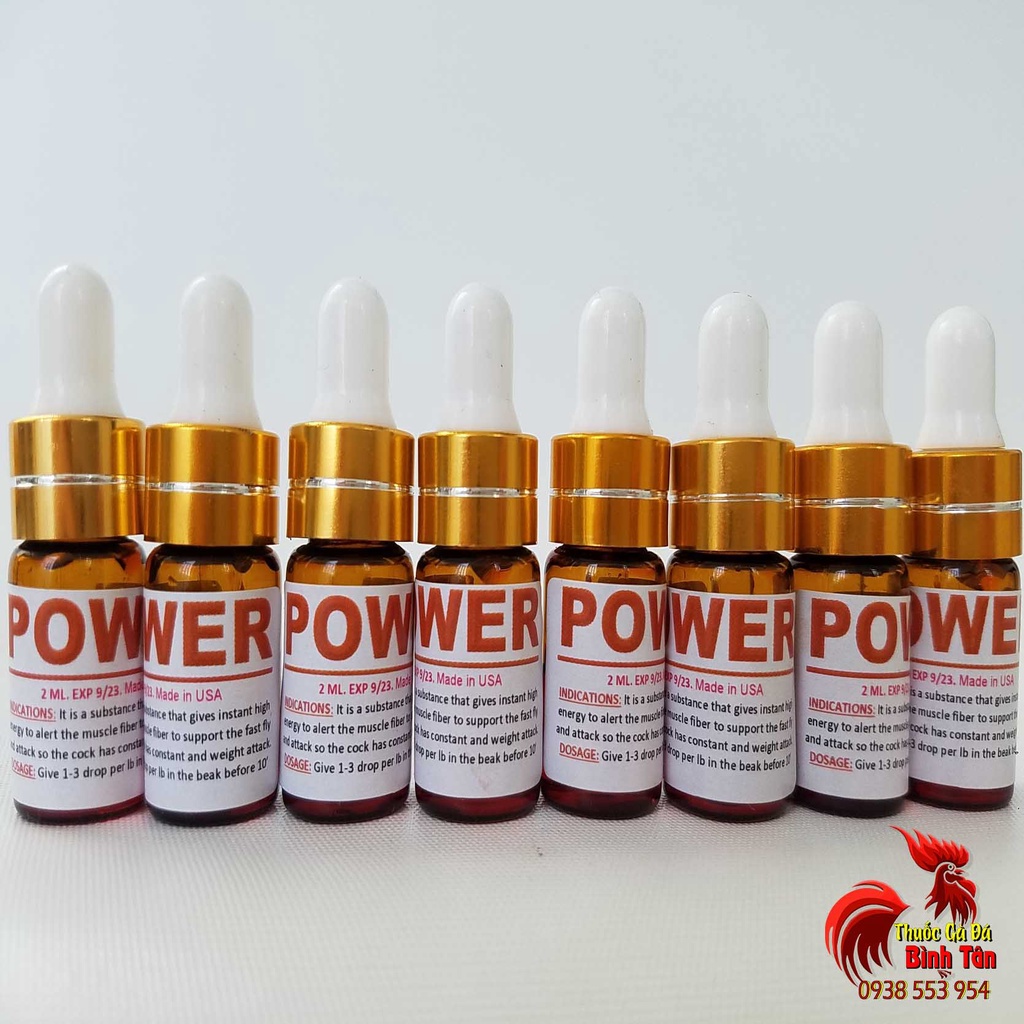 Thuốc Nhỏ Gà Đá Liền Power Dòng Thuốc Nhỏ Đá Cung Cấp Năng Lượng Trước Khi Đi Đấu (2ml)