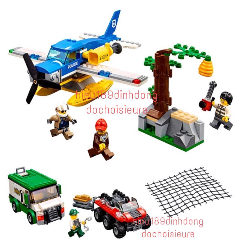 Lắp ráp xếp hình 10864 : Thủy Phi Cơ máy bay Cảnh Sát Bắt Cướp