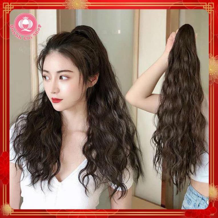 Tóc giả nữ ngoạm đuôi CAO CẤP . Tóc dập xù dài 60cm, cá tính, thời thượng. Mã N153