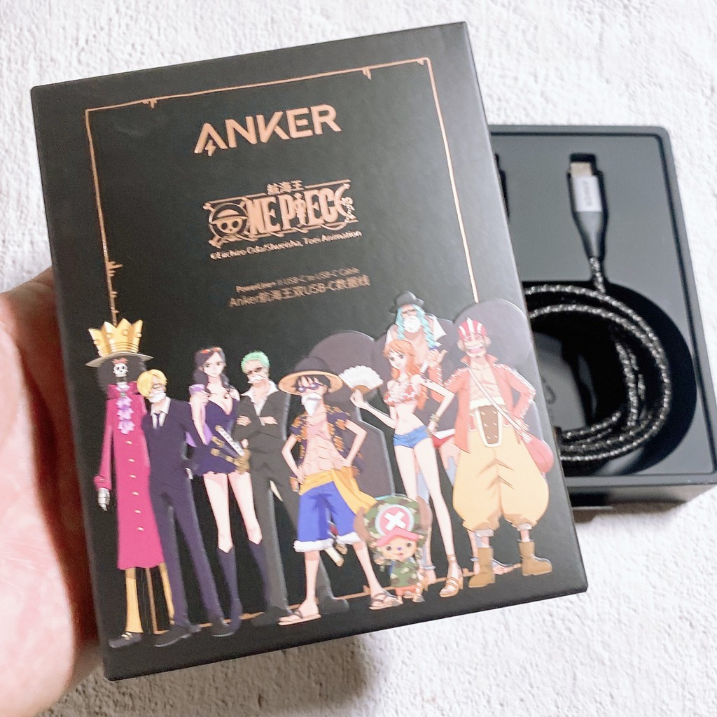 Cáp sạc Anker One Piece Luffy Powerline +II Type C to C 60W 3A dài 1.2 Mét - A9540 Sạc nhanh Samsung Laptop Macbook