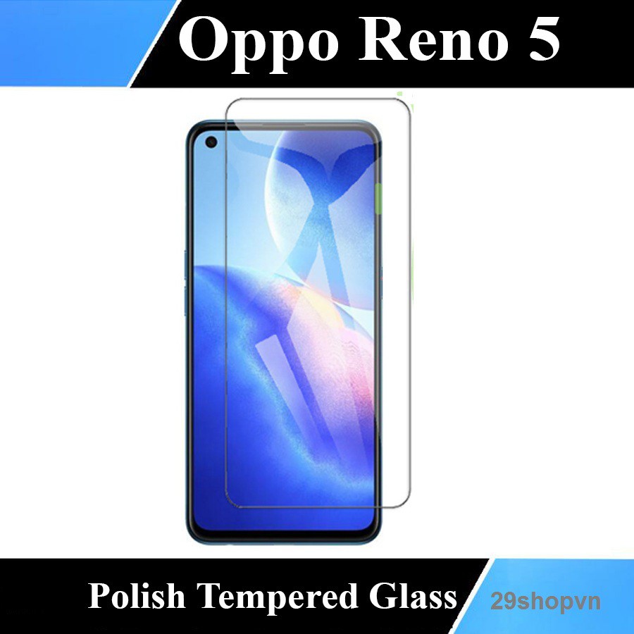 Kính cường lực Oppo Reno 5 5G (Trong Suốt, Không Full)
