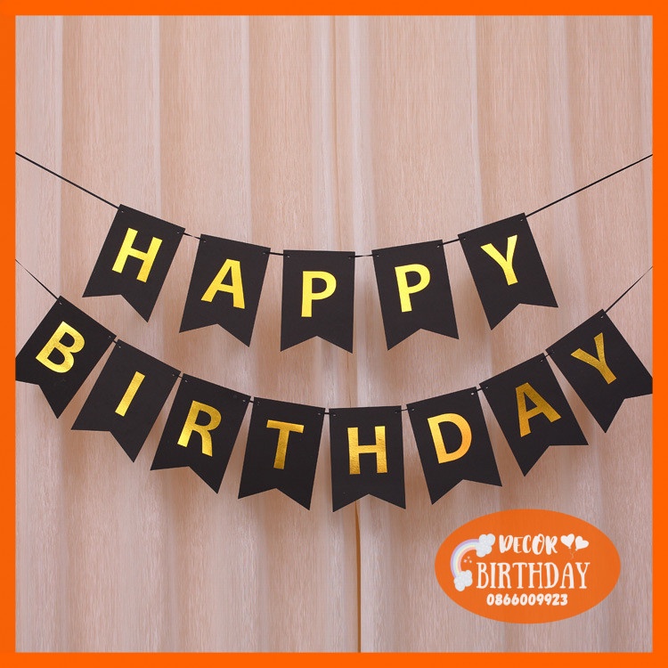 Dây Chữ Happy Birthday ️️ĐUÔI ️CÁ️ Nhiều Màu Đẹp Trang Trí Sinh Nhật Cho Bé, Sinh Nhật Bạn Trai, Bạn Gái