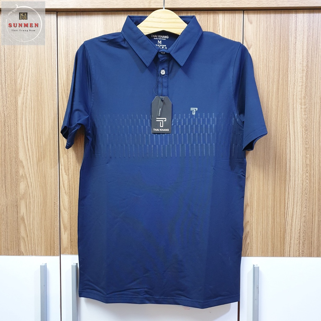 Áo Thun Nam Polo Cổ Trụ Tay Ngắn Họa Tiết Trơn Nhiều Màu Chất Thun Lạnh Co Giãn 4 Chiều SUNMEN Size Từ 50-85kg